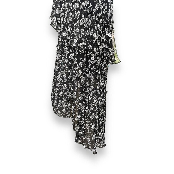 NWT EXPRESS Floral print halter tiered ruffle high low dress sz S - Picture 10 of 10